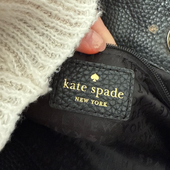 Almost New Kate Spade New York Chester St Kacy backpack black pebbled leather - Picture 5 of 5